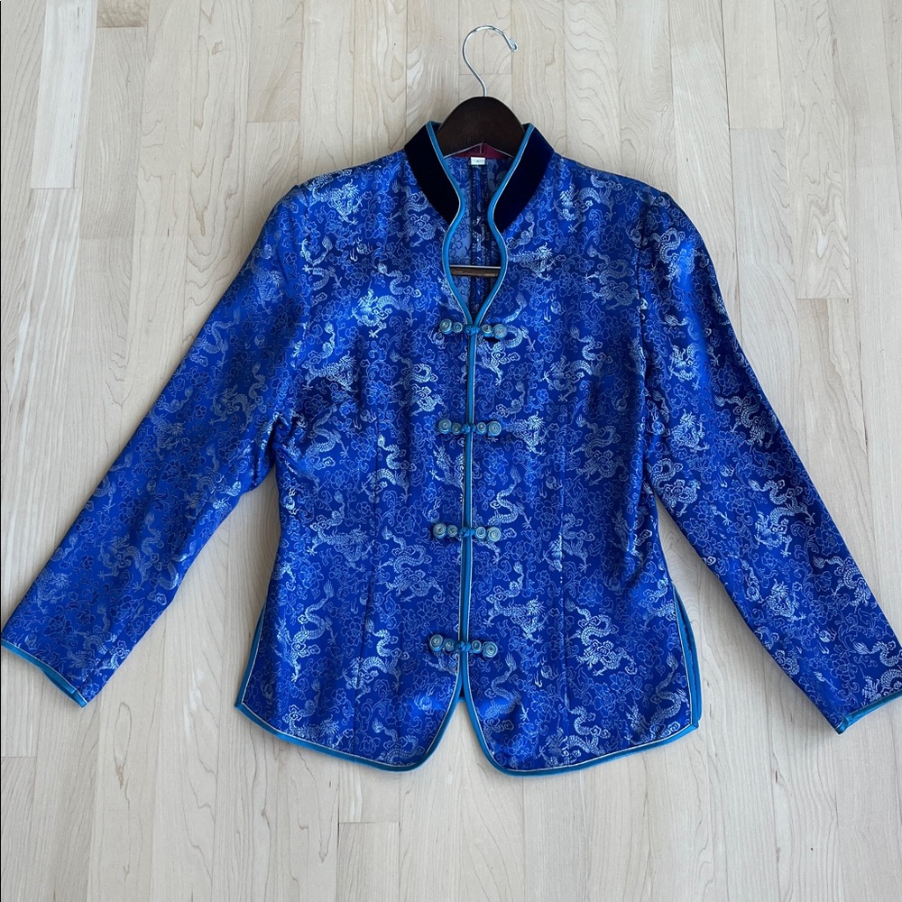 Mandarin Shirt or Jacket with Dragons